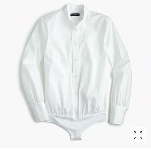 JCrew- Bodysuit White Shirt - Never Worn!
